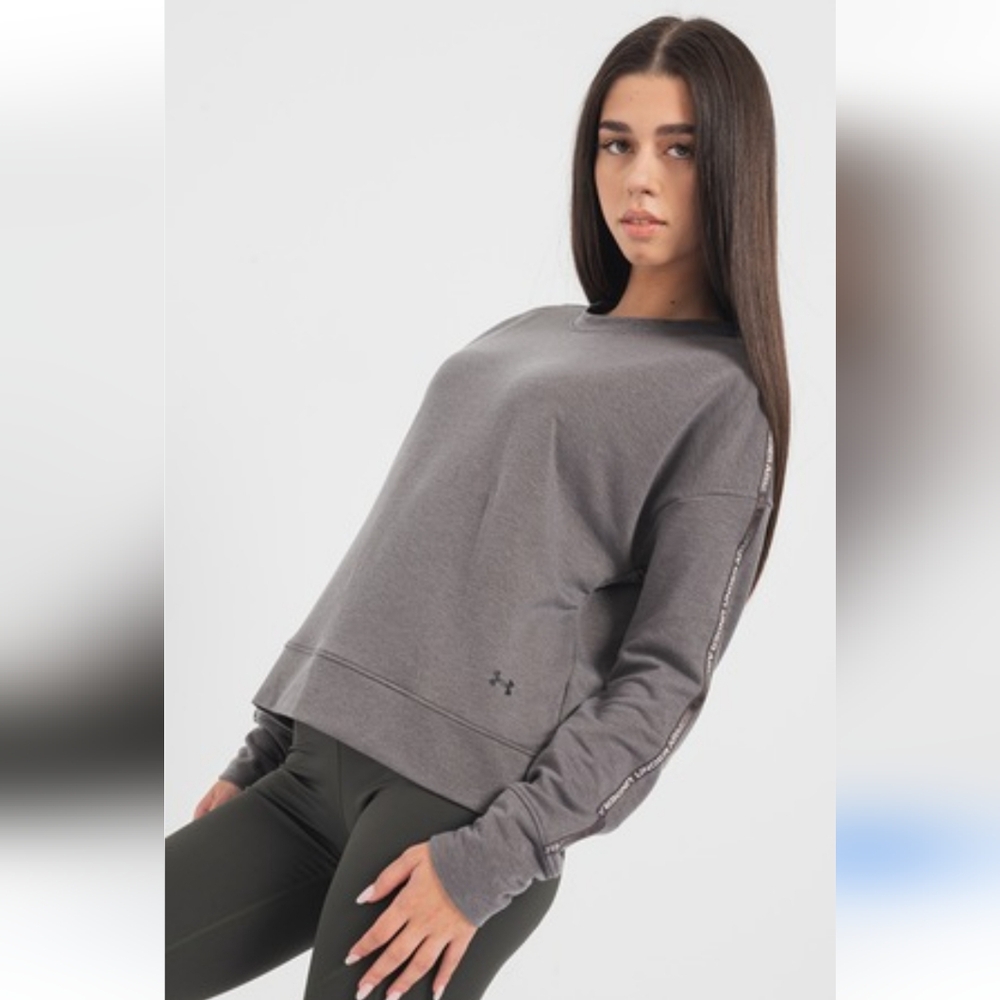 Under‎ Armor Lyocell Blend Sweatshirt, Gray, Women's Size Large, Workout, Sports